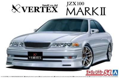Aoshima 1/24 Scale Model Tuned Car Kit Vertex Toyota JZX100 Mark II Tourer V '98