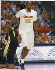 Autographed Signed Color 8x10 Rakeem Christmas Indiana Pacers Syracuse Orange 