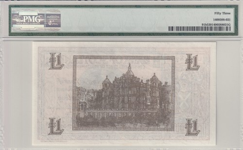 Scotland 1 Pound 1939 P-91b PMG 53 AUNC Banknote - Picture 2 of 4