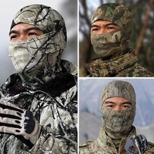 Outdoor Woodland Camo Balaclava Full Face Hat Hood Mask for Cycling Hunting