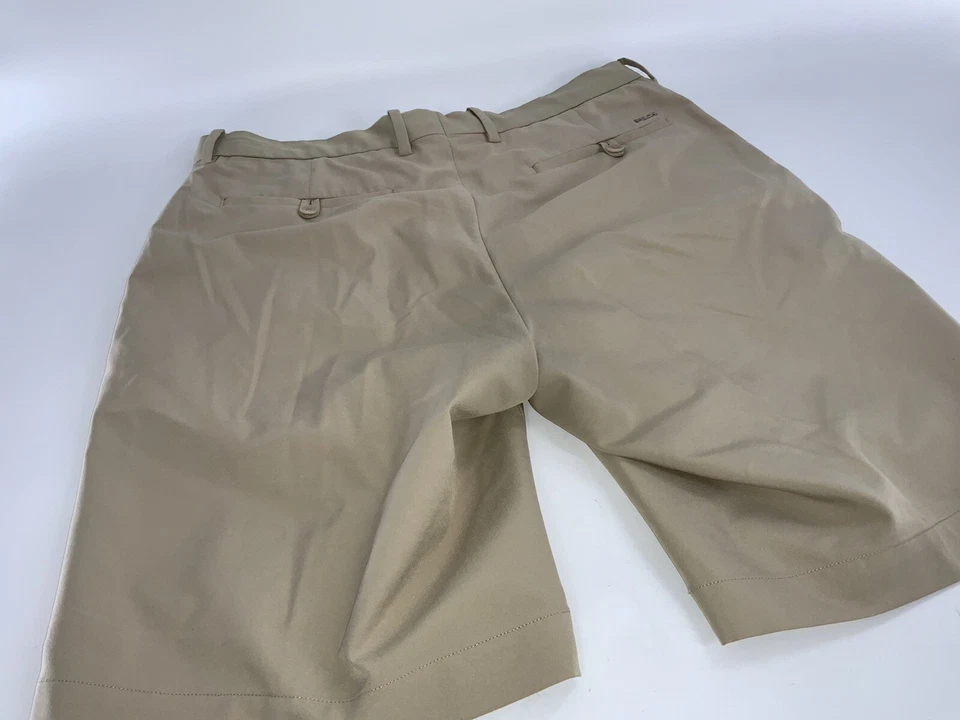 RLX Ralph Lauren Golf Shorts Sz 34 Beige Poly Flat Front Mint YGI E3-199 - Image 4 of 4