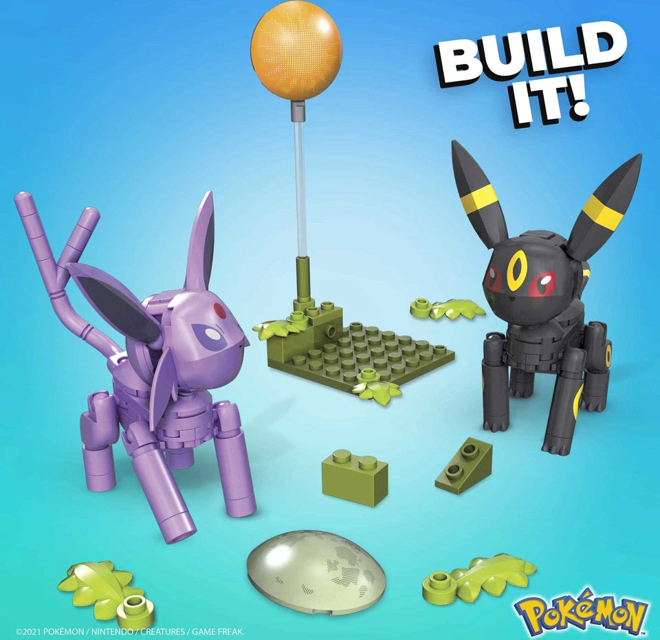 MEGA Construx Pokemon Buildable Figures 2-Pack (UMBREON, ESPEON) BRAND NEW! - Image 3 of 4