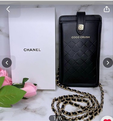 New CHANEL COCO CRUSH VIP Novelty Smartphone Cace Black