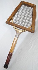 Vintage Wilson Tennis Racket Wood Ellsworth Vines Press Antique Display