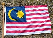 EXC Malaysia Malaysian Flag 3'x2'- Carrot Top Flag Co- Made in USA-Free Shipping