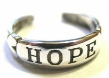 Kaedesigns, Genuine New Solid Sterling Silver 925 Hope Toe Ring - Free Post