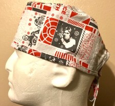 Star Wars White Christmas Scrub Hat Chemo Cap