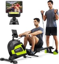 Indoor Magnetic Rower Rowing Machine Folding Rower With Arm Strength Training