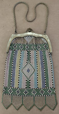 Gorgeous MESH ENAMEL PURSE Ornate Colorful Vintage Antique