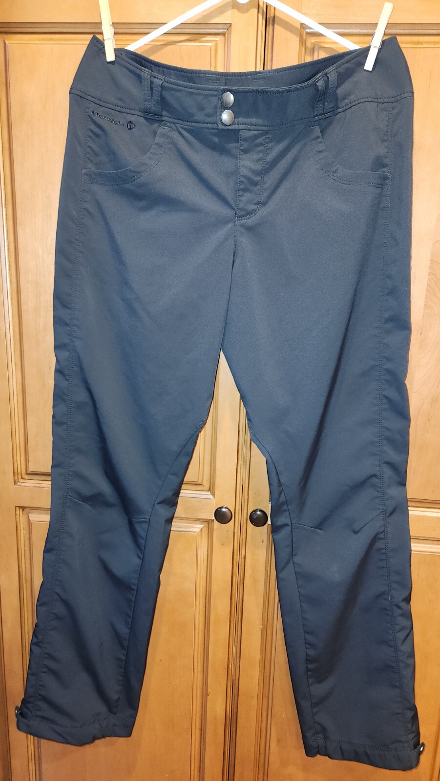 Pantaloni Merrell Aeroblock donna neri sportivi escursionismo outdoor taglia 12 31" cucitura interna