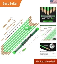 14FT Fiberglass Running Electrical Wire Cable Glow Rods Wire Pulling, Fish Rods