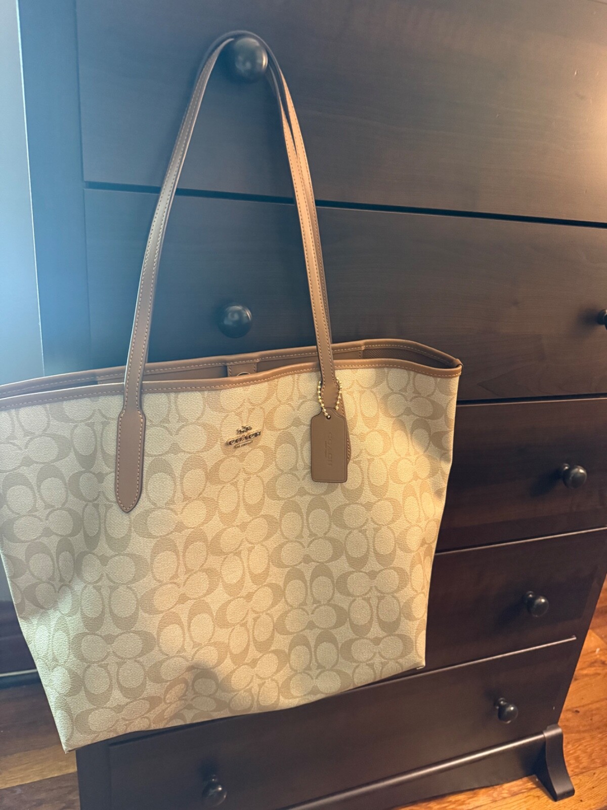 coach handbags used large pre-owned-image