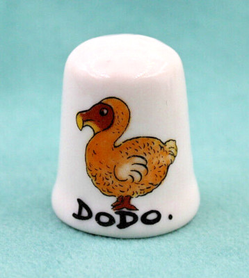 Collectible Sewing Thimble - Porcelain - ''Dodo. Mauritius'' - [03]
