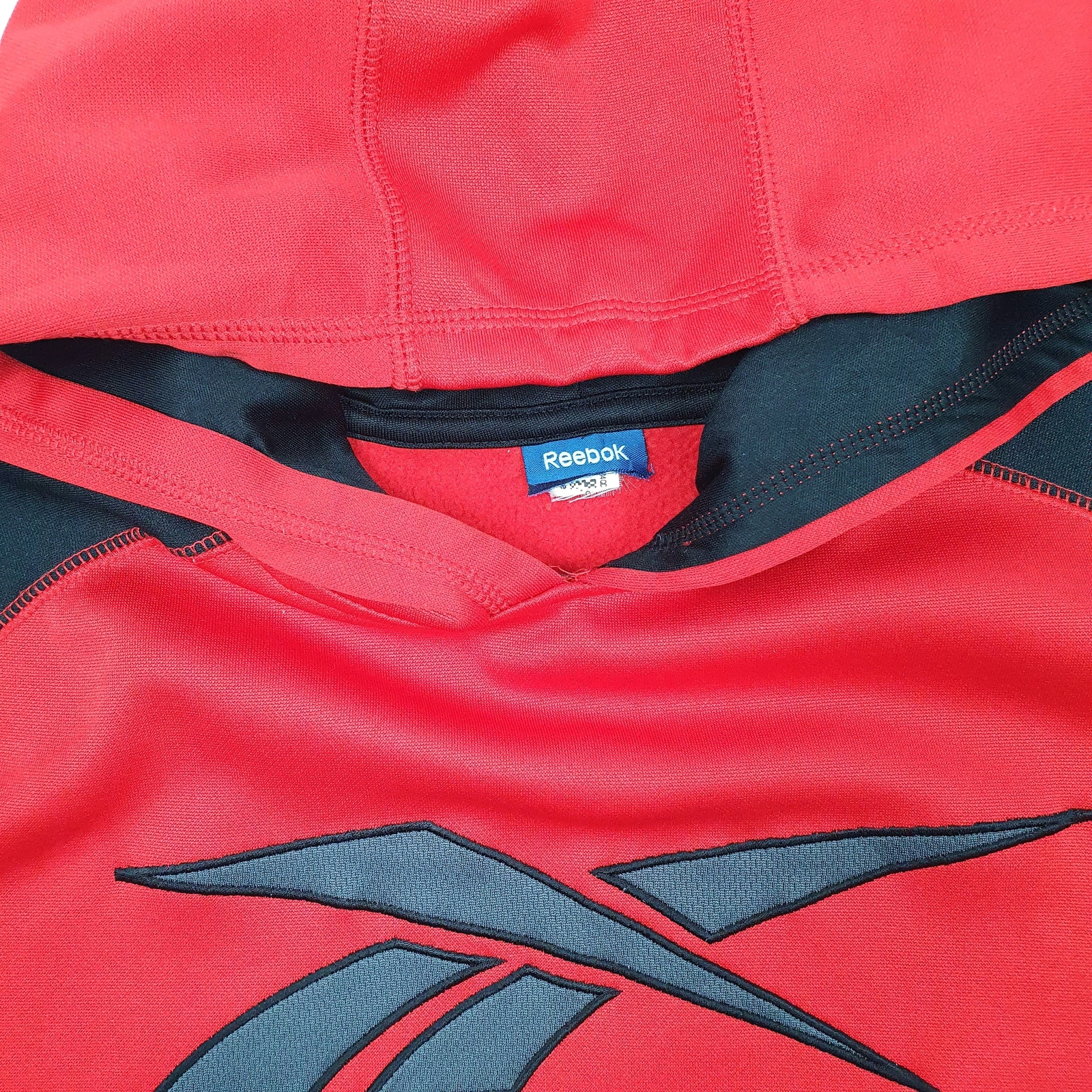 REEBOK Hoodie Polyester Jumper Sweatshirt Mens M image 2