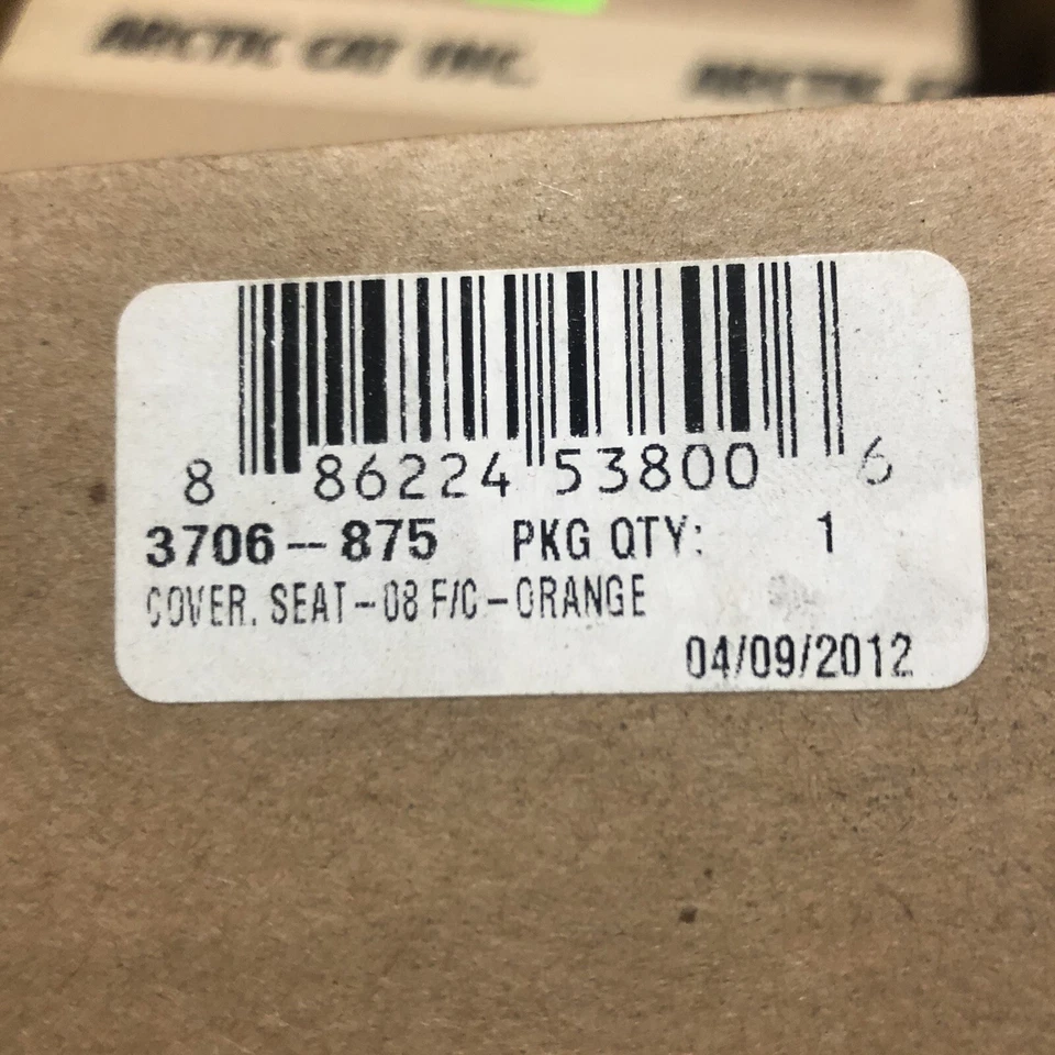 全新 Arctic Cat 原始设备制造商 3706-875 座套 橙色 适用于 2008 F570 — 第 3/4 张图片