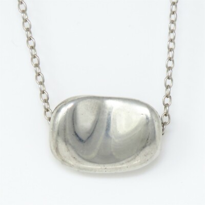 NYJEWEL Tiffany & Co. Elsa Peretti 925 Silver Large 20mm Bean