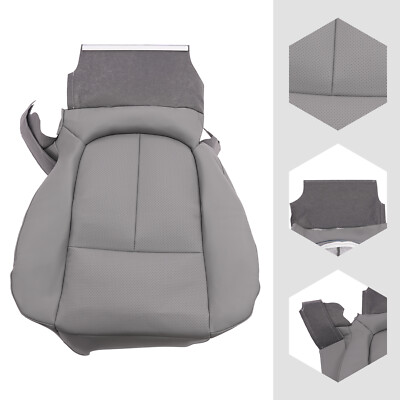 Gray For 2011-16 Ford F250 F350 F450 F550 XLT PU Driver Bottom-Back Seat Cover