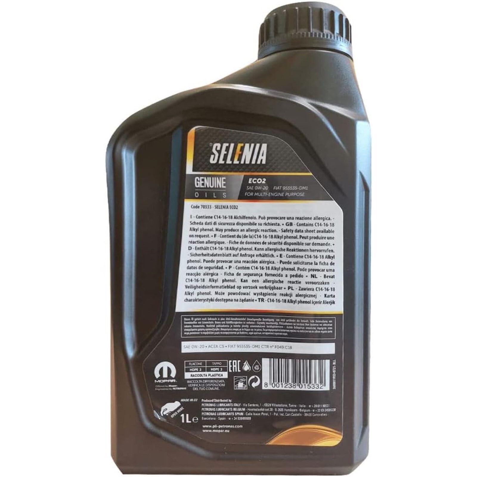Aceite Sintético 0W20 1L Aceite De Motor Selenia Eco2 0W20 1 Litro - Foto 11