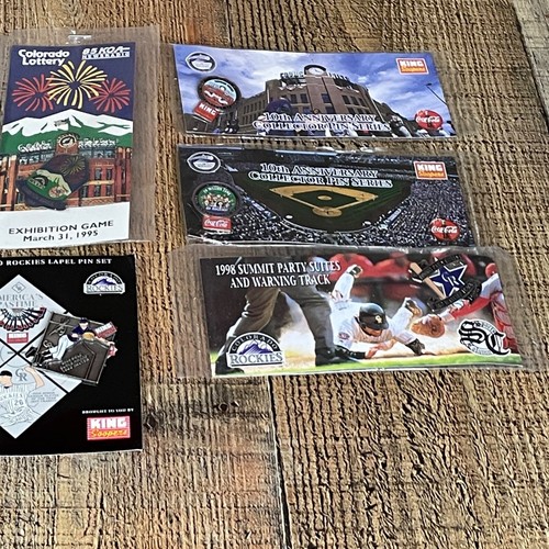 Vintage Colorado Rockies Baseball Coca Cola Lapel Hat Pin Car Lot of 10 - Picture 3 of 18