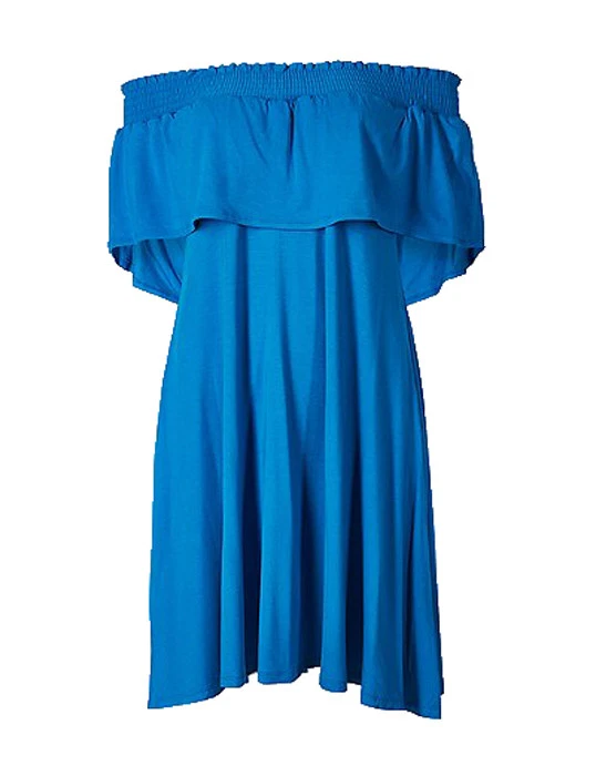 EX MARKS SPENCER HALF SLEEVE HOLIDAY BEACH BARDOT DRESS 2