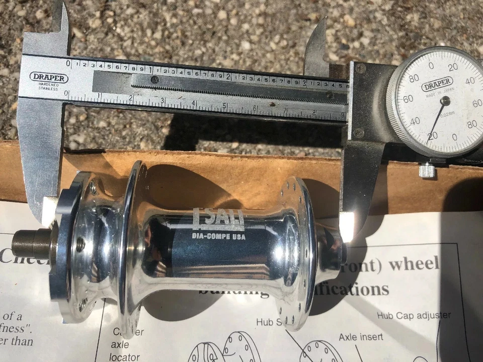 DIA-COMPE TSALI Front Hub 32 Hole Disc Brake Vintage Mountain Bike 90's - Image 2 of 4