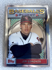 2001 Topps Baseball's Finest Origins Jim Edmonds Card #FO5 California Angels