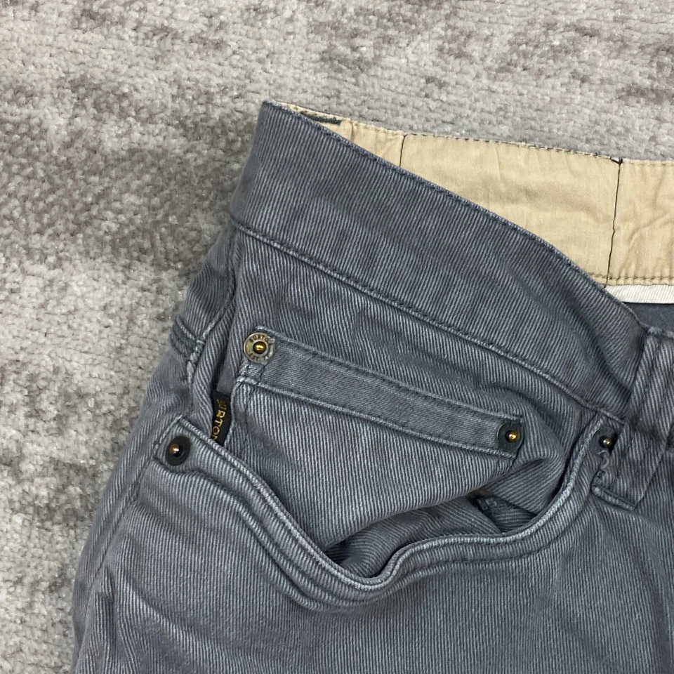 Pantalones Burton Para Hombres 36 Gris Chino Preppy Informales Pantalones Exterior Bolsillo Hombres 36x34 Foto 4 de 4