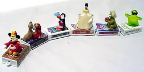 MCDONALDS 1998 DISNEY VIDEO FAVORITES COMPLETE SET OF 6 NEW IN