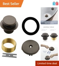Stylish Bronze Bathtub Drain Kit - Fits Most Tub Systems with Easy Installation