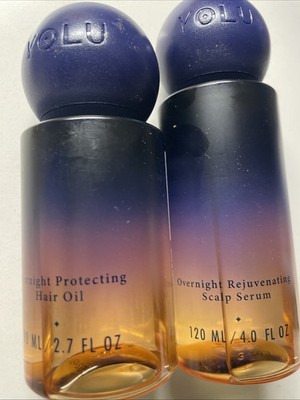 Yolu Hair Care Overnight Protecting Hair Oil & Rejuvenating Scalp Serum Set New