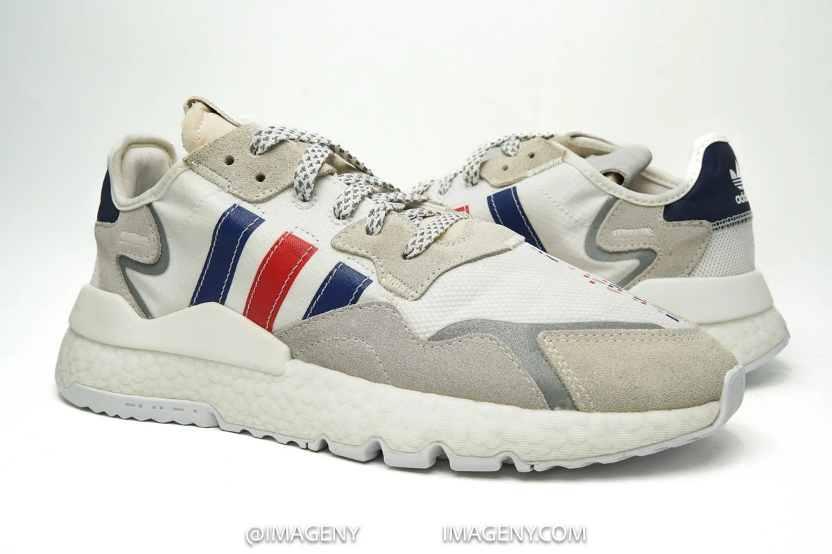 Adidas Nite‎ Jogger White Royal Scarlet Shoes Sneakers Men\'s FV3586 - Size 7 adidas Nite Jogger Scarlet for Sale | Authenticity  main image 4