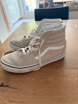 VANS Sk8-Hi Unisex Kinder Sneaker High Top EU 38 Beige/Weiß Schnürung