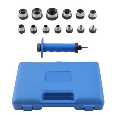 13X Handwerk Lochstanzen Set for Leder 5-35mm Stanzwerkzeug mit Aufbewahrungsbox