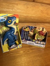 Jurassic World Dinosaurs Dilophosaurus And Raptor New In Box Christmas Presents