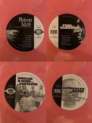  POISON IDEA  Feel The Darkness DBL LP PINK/100 RE TKO 2024 Lockjaw Black Flag