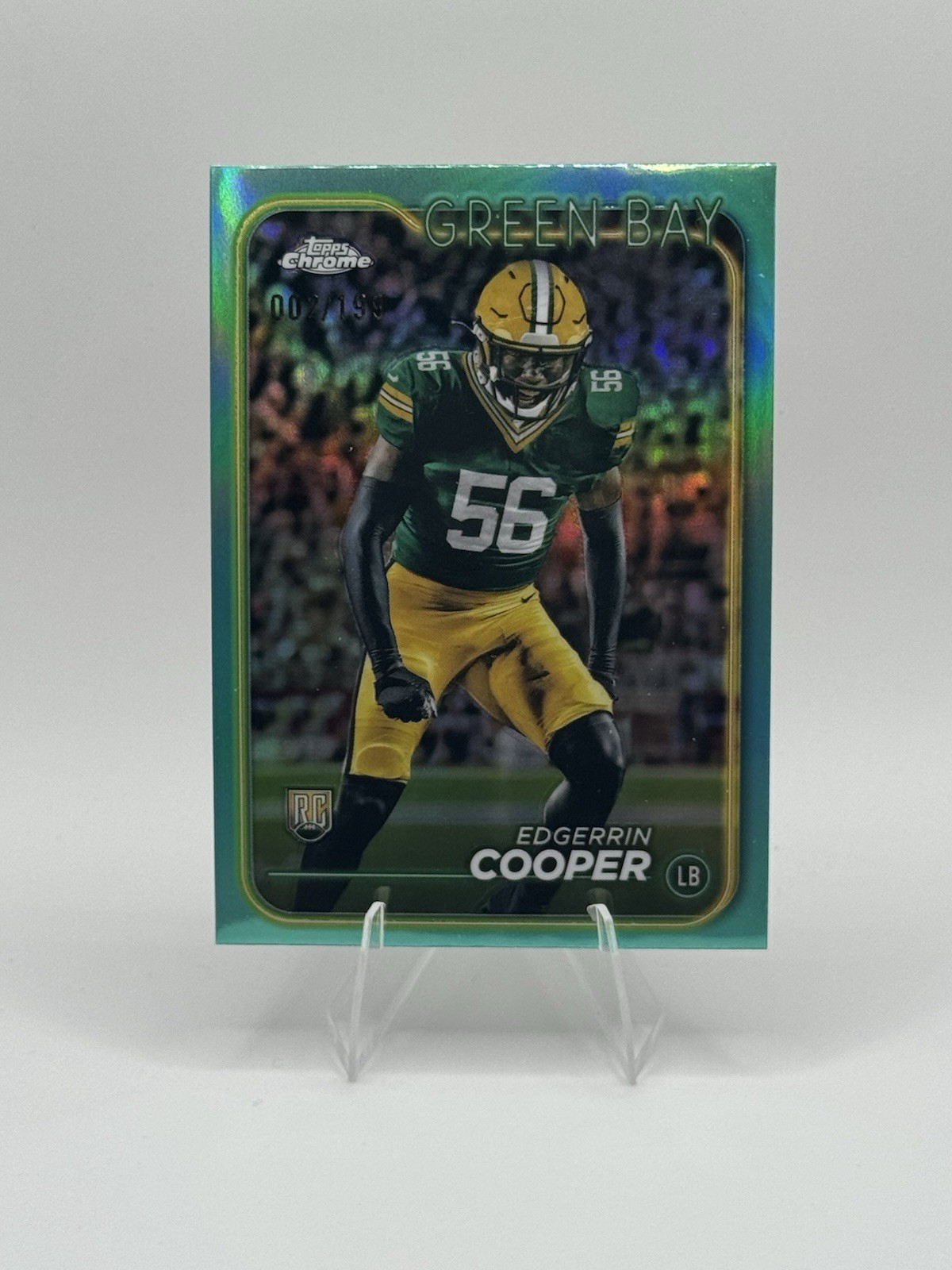 Edgerrin Cooper Topps Chrome #259 Aqua Refractor
