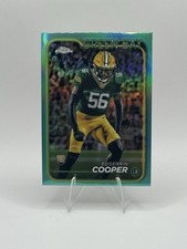2024 Topps Chrome #259 Edgerrin Cooper Aqua Refractor /199 Rookie Packers 