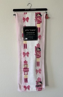 New! Betsey Johnson Lady Nutcracker Christmas Ultra Soft Plush Throw Blanket