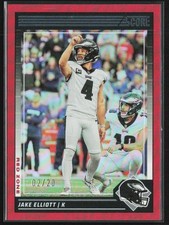 Jake Elliott 2024 Score Red Zone /20 #231 Philadelphia Eagles