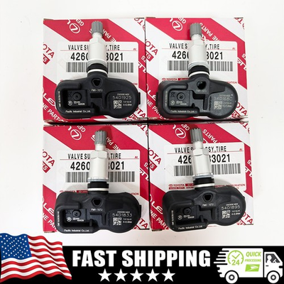 #ad OEM 4X 42607 33021 TPMS PMV 107J For Toyota Lexus TIRE PRESSURE MONITOR SENSOR $45.59