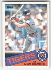 1985 Topps #690 Alan Trammell In Person Signed Auto 56404