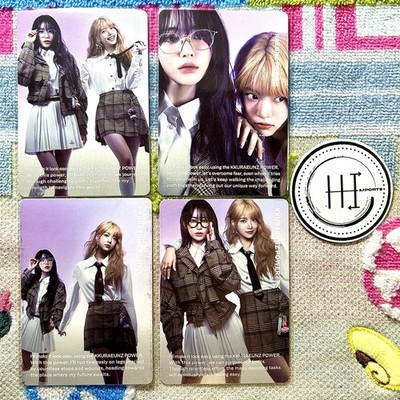 Le Sserafim Easy Official Eunchae & Sakura Photocard Set Of 4 Weverse Korea Kpop