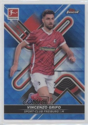2021 Topps Finest Bundesliga Blue Wave Refractor 134/150 Vincenzo Grifo #61 2qw