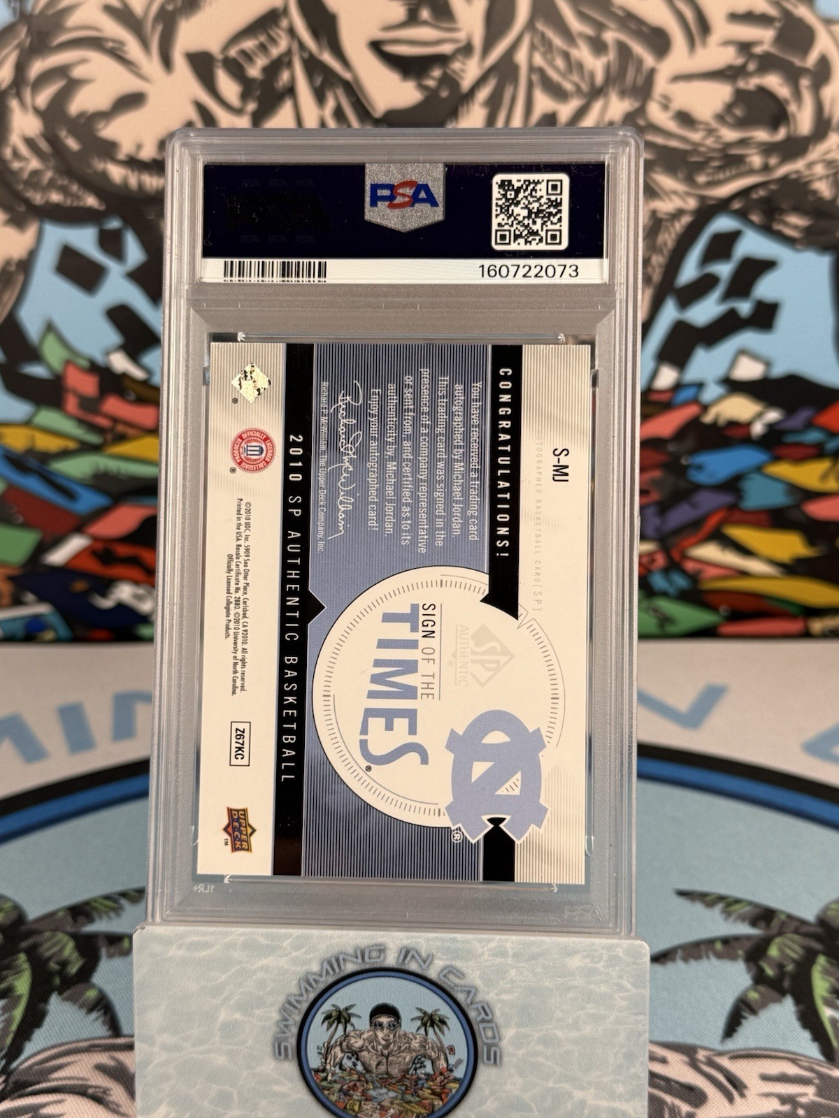 2010 SP Authentic Michael Jordan Sign Of The Times PSA 10 Auto view 3