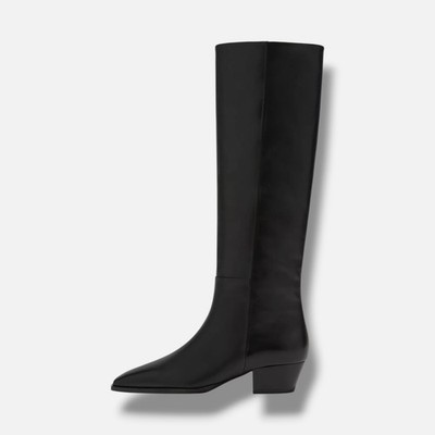Aeyde Women's Black Medea Knee-High Boots Shoe Size 41