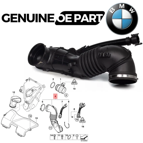 Genuine BMW Intake Hose for 1 Series 3 Series X1 E81 E84 E87 E90 Diesel 13717804846
