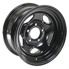 Cragar Black Steel V-5 Wheels 15x7 5x4.5 Bc Set Of 4
