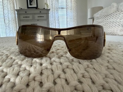 Vintage Gucci GG 2712/S Shield Sunglasses Horsebit brown. Women. 