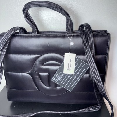Telfar Medium Puff Shopping Bag Purse - Black Puffer New With TAGS! 