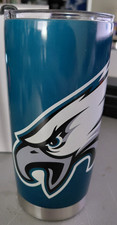 Philadelphia Eagles Travel Tumbler Stainless Steel w/ Straw 20 oz NEW